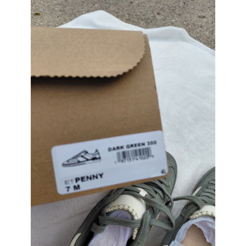 Earth Penny Sneakers Dark Green Suede Lace Up Shoes Womens 7 M ET-PENNY - Picture 10 of 10